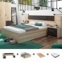 Pack Quarto Completo Alaya/Kendra + Estrado + Colchão Premium 17HR (190x150cm)