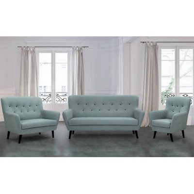 Pack Sofá 3 Lugares + Sofá 2 Lugares + Cadeirão Nórdica