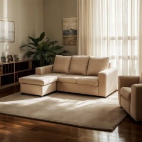 Sofá 2L + Chaise Long Reversível Santoro (190x150cm)