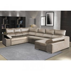Sofá Canto c/ Chaise Long Cama Amazônia XL (275x340x160cm)