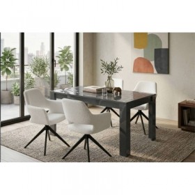 Pack Mesa de Jantar Fixa Prisma  + 4 Cadeiras Gabrielle (Branco)