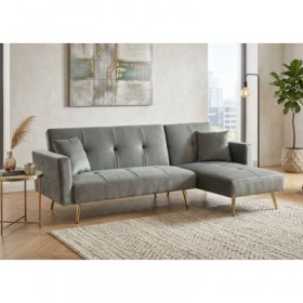 Sofá 3L + Chaise Long c/ Cama Mod. SL1044 (234x150cm)