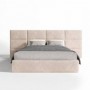 Cama Estofada Adelaide (Cabeceira Longa) + Colchão Opc.