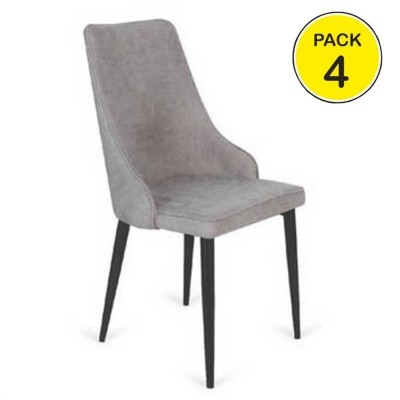 Pack 4 Cadeiras Royal (Cinza Claro)
